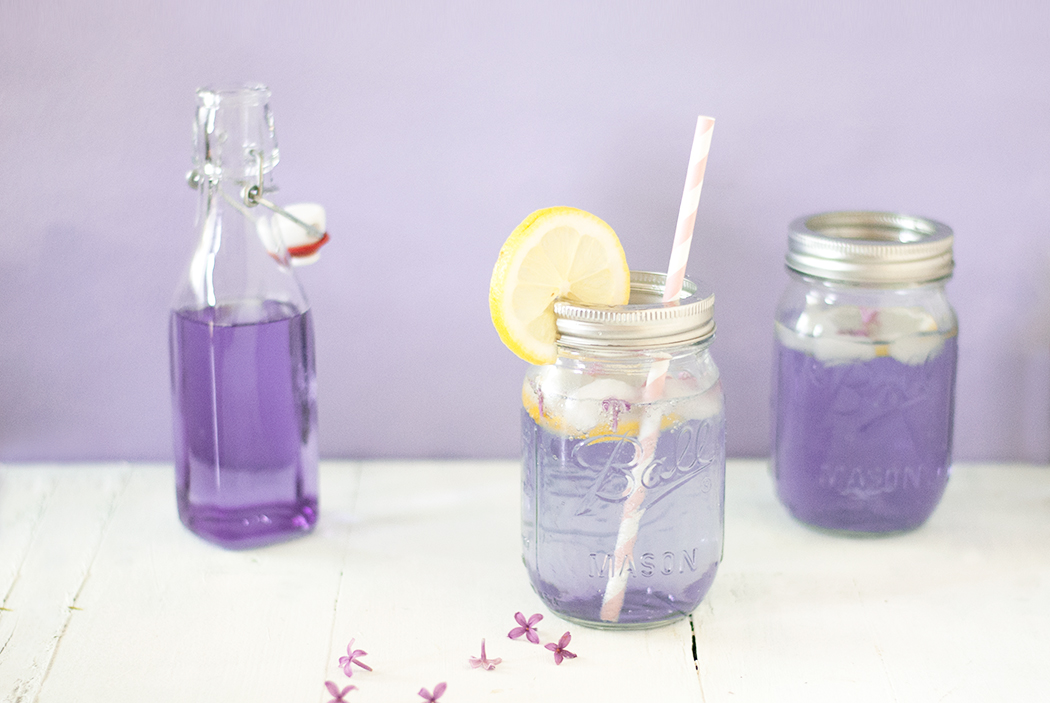 Sirop de lilas et limonade aux fleurs de lilas